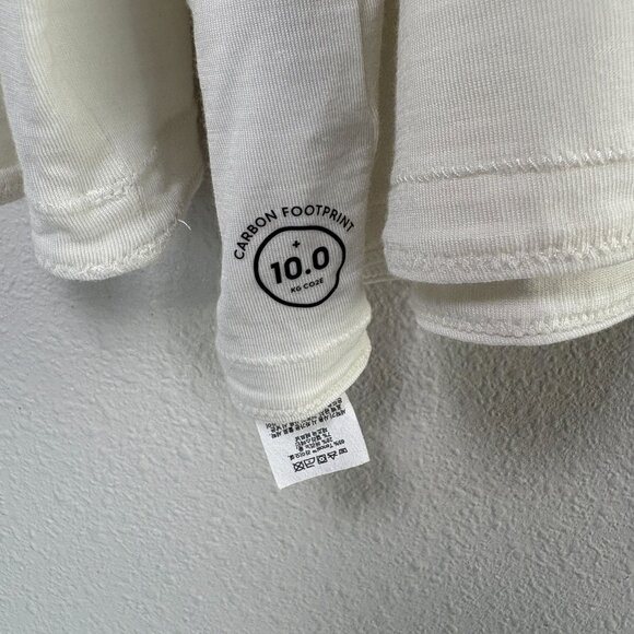 Allbirds Natural Flow Studio Shirt Womens XXXL White Long Sleeve Tee Wool Tencel - Picture 4 of 11